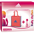 Adidas Fruchtiger Rhythmus Eau de Toilette 50 ml + Beutel, Geschenkset für Frauen