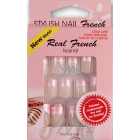 Style Ish Nail Echt French Künstliche Nägel für French Manicure 24 Stück