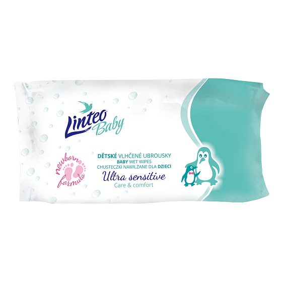 Linteo Baby Sensitive Feuchttücher für empfindliche Haut 64 Stück