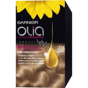 Garnier Olia Haarfarbe ohne Ammoniak 7.13 Schillernde Dunkelblondine