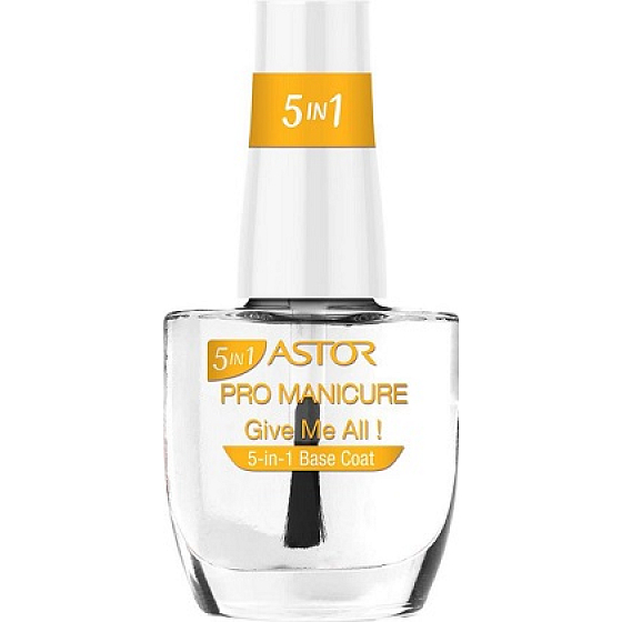 Astor Pro Maniküre 5in1 Base Coat Base Nagelpflege 001 Gib mir alles! 12 ml