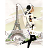 Nekupto Geschenk Papiertüte 23 x 18 x 10 cm Paris 1 Stück 816 02 BM