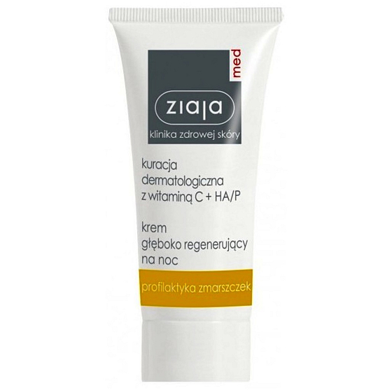Ziaja Med Dermatitis Vitamin C & Hyaluronic Regenerierende Nachtcreme 50 ml