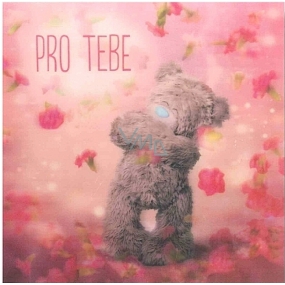 Me to You Umschlag 3D-Umschlag für Sie, aus Liebe, Teddybär mit fallenden Blumen, 15,5 x 15,5 cm