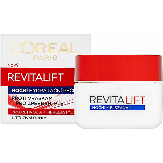 Loreal Paris Revitalift Nacht Feuchtigkeitsspendende Anti-Falten + Straffende Nachtcreme 50 ml