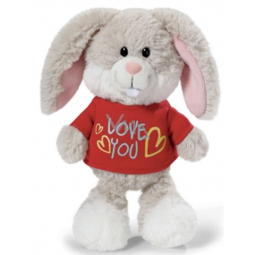 Nici Love You Rabbit in einem T-Shirt Plüschtier - das feinste Plüsch 20 cm