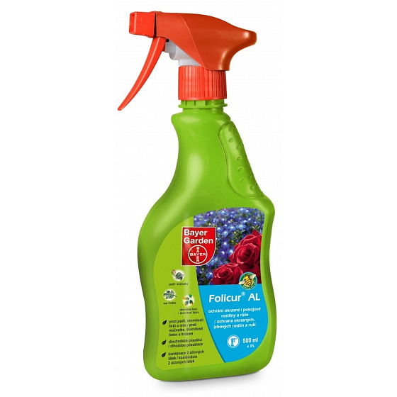 Bayer Folicur AL schützt Zier- und Zimmerpflanzen sowie Rosen 500 ml Spray