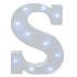 Nekupto Holz LED Buchstabe S Dekoration 16 cm