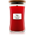 WoodWick Granatapfel - Granatapfel-Duftkerze mit Holzdocht und Glasdeckel groß 609,5 g