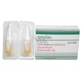 Easylax Kamille-Hibiskus-Glycerin-Abführmittel für Kinder 2 Ampullen x 3 g Dose mit Abführmittel