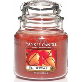 Yankee Candle Spiced Orange - Orange mit einer Prise Gewürzduftkerze Classic Medium Glass 411 g