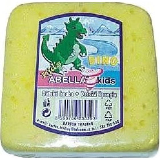 Abella Kids Dino Badeschwamm in verschiedenen Farben 9 x 9 x 4,5 cm 1 Stück