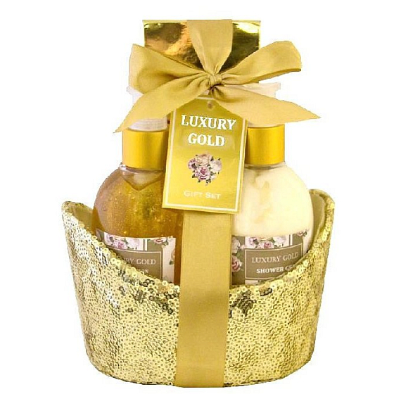 Salsa Collection Pfingstrosen- und Jasmin-Duschgel 170 ml + Körperlotion 170 ml + Badesalz 100 g, 3-teiliges Geschenkset
