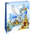 Nekupto Geschenk Papiertüte 23 x 18 x 10 cm Weihnachtswinterlandschaft Krippe WBM 1938 40