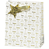 BSB Luxus Geschenk Papiertüte 23 x 19 x 9 cm Weihnachten mit goldenen Bäumen VDT 446 A5