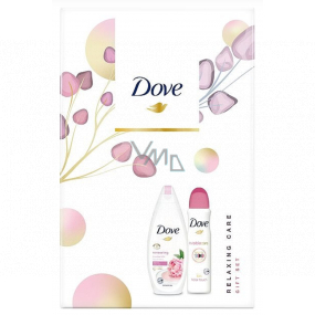 Dove Nourishing Secrets Renewal Pfingstrosen-Duschgel 250 ml + Antitranspirant Deodorant Spray 150 ml Kosmetikset