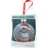 Albi Glas Weihnachtsschmuck mit Tieren - Tabby Katze 7,5 cm x 8 cm x 3,6 cm