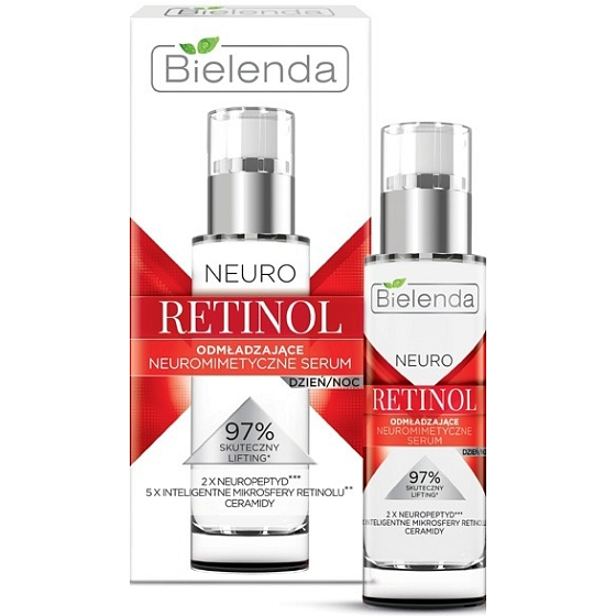 Bielenda Neuro Retinol feuchtigkeitsspendend-verjüngendes Hautserum Tag / Nacht 30 ml