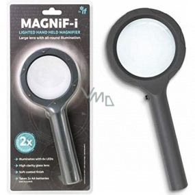 If Magnif-i beleuchtete Handlupe große Lupe mit 6 LEDs 70 mm
