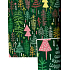 Nekupto Weihnachtsgeschenkpapier 70 x 500 cm Grün gefärbte Bäume