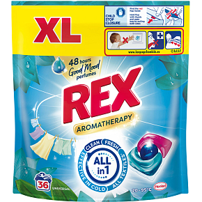 REX Waschmaschinenkapseln Aromatherapy Lotus Universal 36 Wäschen, 432g