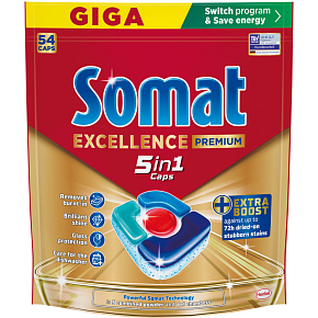 Somat Geschirrspültabs Excellence Premium 5in1, 54 Stk.