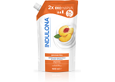 Indulona pflegende flüssige Seife Pfirsich - Nachfüllpackung 500ml