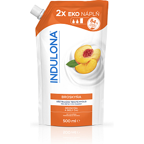 Indulona pflegende flüssige Seife Pfirsich - Nachfüllpackung 500ml
