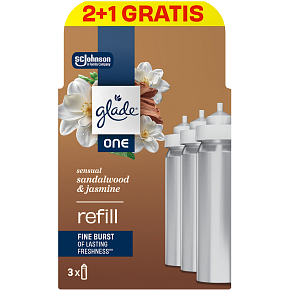 Glade ONE Nachfüllpackungen für Lufterfrischer Sensual Sandalwood & Jasmine 3×10 ml, 30 ml