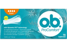 o.b. ProComfort Super mit Dynamic Fit Tampons 16 Stück