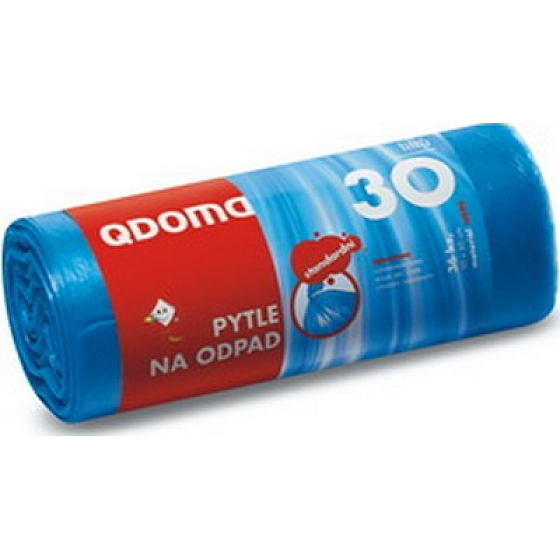 QDoma Müllsäcke blau 30 Liter, 50 x 60 cm, 36 Stück