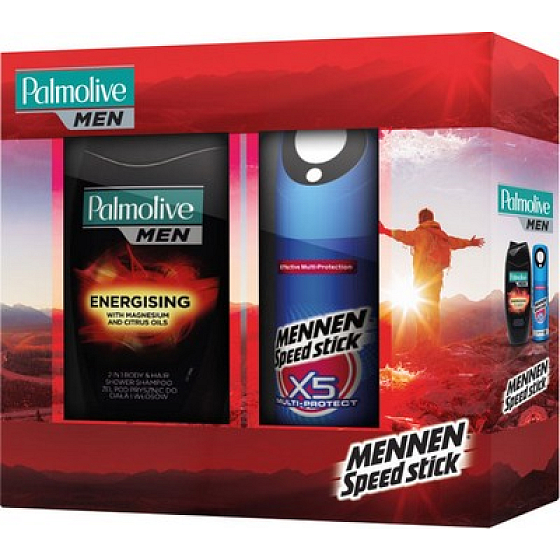 Palmolive Men Energizing 2 in 1 Duschgel 250 ml + Deodorant Spray 150 ml, Kosmetikset