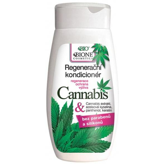 Bione Cosmetics Cannabis regenerierender Conditioner für alle Haartypen 260 ml