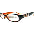 Berkeley Reading Brille +2,50 schwarz-orange mit Blumen 1 Stück MC 2103
