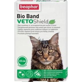 Beaphar Bio Band Veto Shield Natürliches, abweisendes Halsband für Katzen und Kätzchen, 35 cm