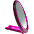 Spiegel mit Griff oval pink 12 x 9,5 cm 60190