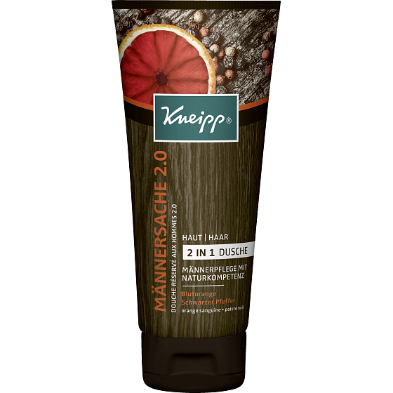 Kneipp Männersache 2.0 2-in-1 Duschgel mit natürlichen Extrakten für Männer 200 ml