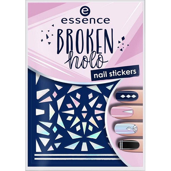 Essenz auffallen! 3D Touch Nail Sticker 12 Broken Holo 1 Blatt