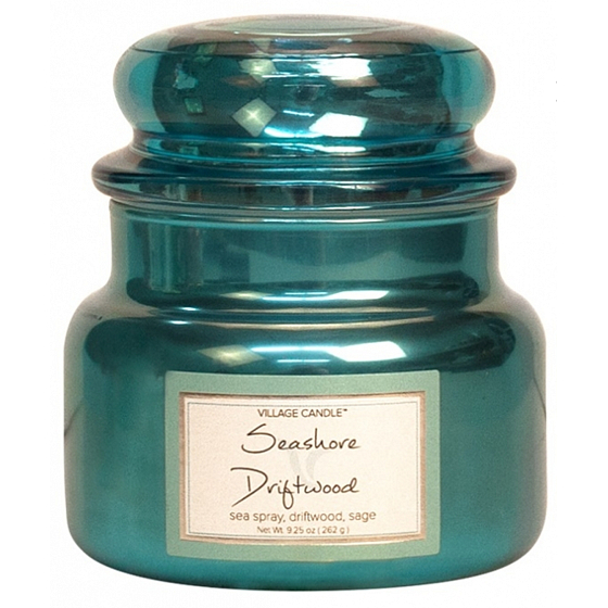 Village Candle Seashore Driftwood Duftkerze in Glas 2 Dochte 262 g