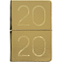 Albi Diary 2020 wöchentlich metallisches Gold 19 x 13 x 0,7 cm