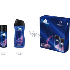 Adidas UEFA Champions League Victory Edition Deodorant Spray für Männer 150 ml + Duschgel 250 ml, Kosmetikset