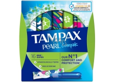 Tampax Compak Pearl Super Frauentampons mit 16-teiligem Applikator