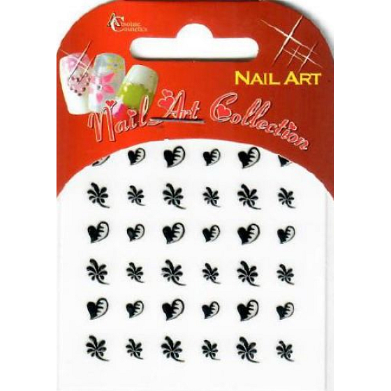 Absolute Cosmetics Nail Art selbstklebende Nagelaufkleber 10100-8 1 Blatt