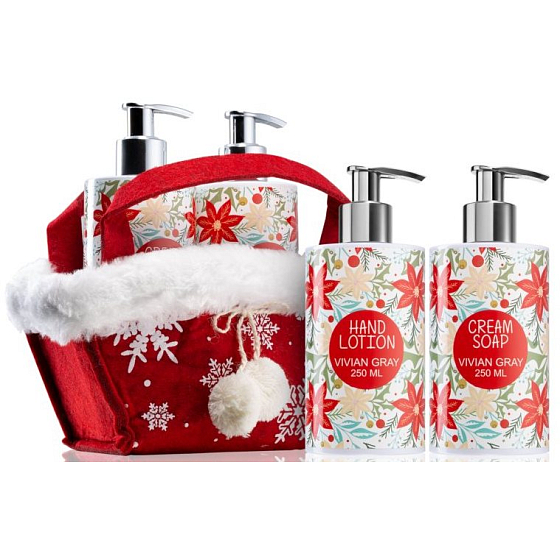 Vivian Grey Christmas White Flüssigseife 250 ml + Handlotion 250 ml, Kosmetikset