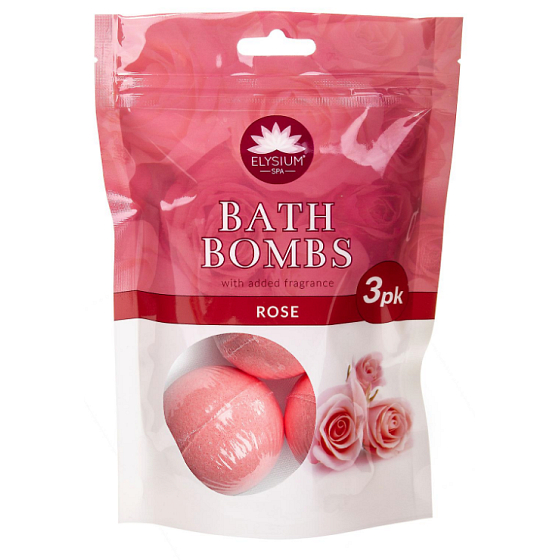 Elysium Spa Rose sprudelnde Badebombe 3 x 50 g