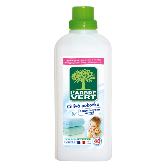 L'Arbre Vert Eko Sensitiver Weichspüler mit konzentriertem Stoff 40 Dosen 750 ml