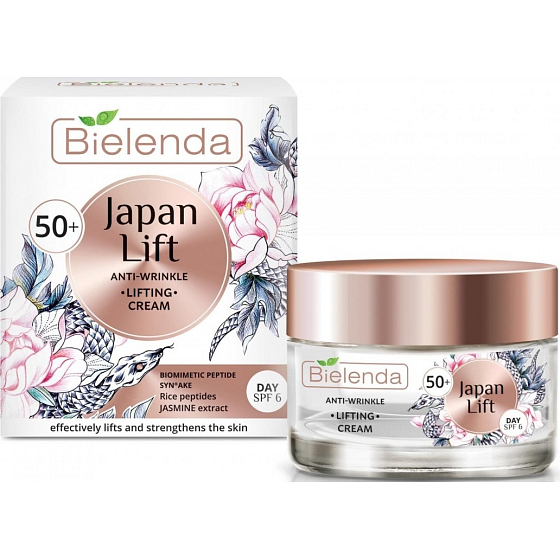 Bielenda Japan Lift 50+ Lifting-Gesichtscreme gegen Falten SPF 6 50 ml