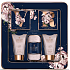 Grace Cole Velvet Rose & Peony Reinigungsgel 75 ml + Körpercreme 75 ml + Badekristalle 100 g + Badeperlen 80 g + Flanellwaschlappen, Kosmetikset für Damen