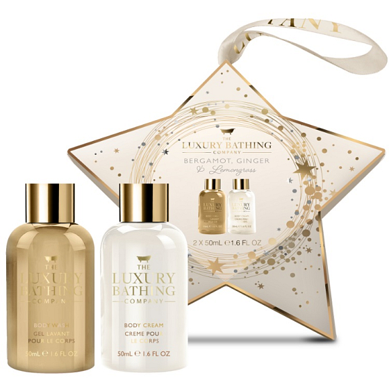 Grace Cole Bergamot, Ginger & Lemongrass Reinigungsgel 50 ml + Körpercreme 50 ml, Kosmetikset für Damen