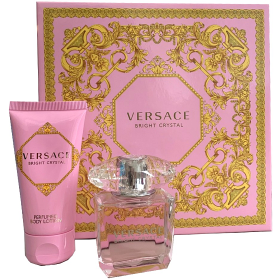 Versace Bright Crystal Eau de Toilette für Frauen 30 ml + Körperlotion 50 ml, Geschenkset für Frauen